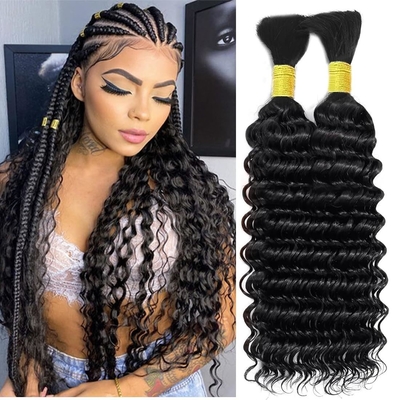 Couleurs de teinture appropriées Afro Kinky en vrac Extension de cheveux humains pour tresser les cheveux vierges Oui