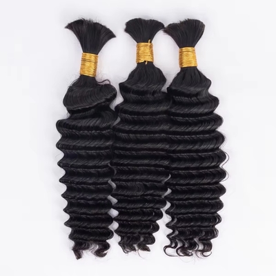 Couleurs de teinture appropriées Afro Kinky en vrac Extension de cheveux humains pour tresser les cheveux vierges Oui