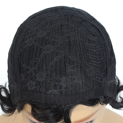 Couleurs de teinture appropriées TOUTES LES COLORS Cheveux humains Cheveux courts Perruques pour femmes prêtes à être expédiées