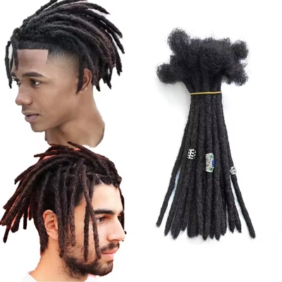 Extension de cheveux humains Dreadlocks style avec des extrémités bouclées style cheveux noirs Dreadlocks