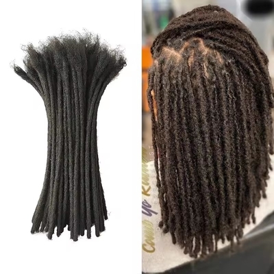 Extension de cheveux humains Dreadlocks style avec des extrémités bouclées style cheveux noirs Dreadlocks