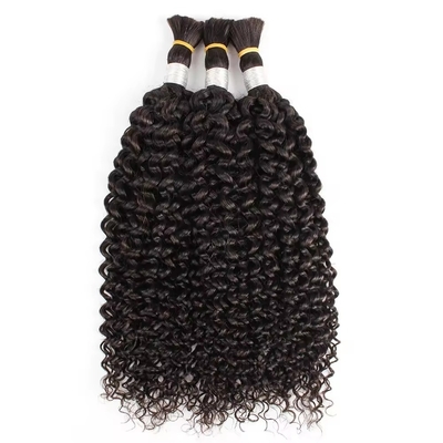 Des vagues profondes et humides et ondulantes Boho humain tressant des cheveux bruts en vrac pour des affaires réussies