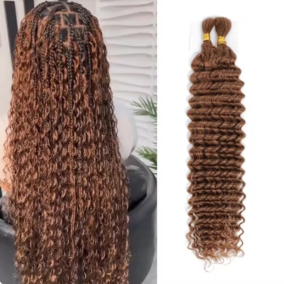 Des vagues profondes et humides et ondulantes Boho humain tressant des cheveux bruts en vrac pour des affaires réussies