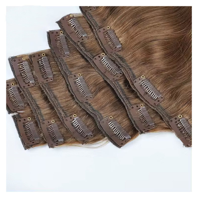 100% de cheveux humains de qualité supérieure, élastiques, raides, avec des extensions de cheveux naturelles.