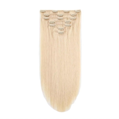 100% de cheveux humains de qualité supérieure, élastiques, raides, avec des extensions de cheveux naturelles.