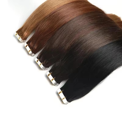100% de cheveux humains crus Remy Extension de cheveux en bande avec 60% de longueur de cheveux
