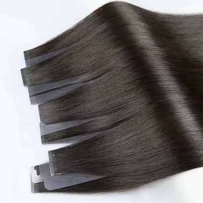 100% de cheveux humains crus Remy Extension de cheveux en bande avec 60% de longueur de cheveux
