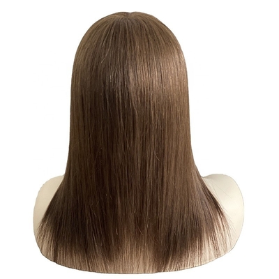 Coupe de cheveux européenne pour femmes Intégration Cheveux noirs naturels/bruns foncés/bruns moccas
