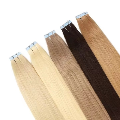 Blonde Invisible en bande Invisible 100 cheveux humains sans couture Extension de cheveux humains