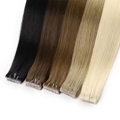 Blonde Invisible en bande Invisible 100 cheveux humains sans couture Extension de cheveux humains