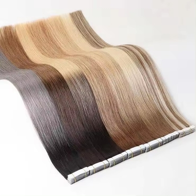 Blonde Invisible en bande Invisible 100 cheveux humains sans couture Extension de cheveux humains