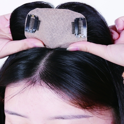 Cheveux vierges européen 3x5 Soie haut de base 130 Densité droit haut de cheveux humains pour les femmes