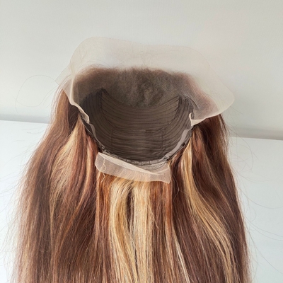 Cheveux brésiliens à cuticule complète HD 13*4*1 Lacet Frontale Cheveux humains Perruques pour un aspect naturel