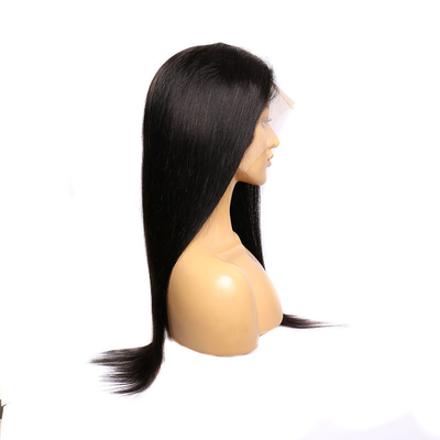 200% Densité osseuse HD naturelle transparente dentelle frontale Perruques brésiliennes de cheveux humains