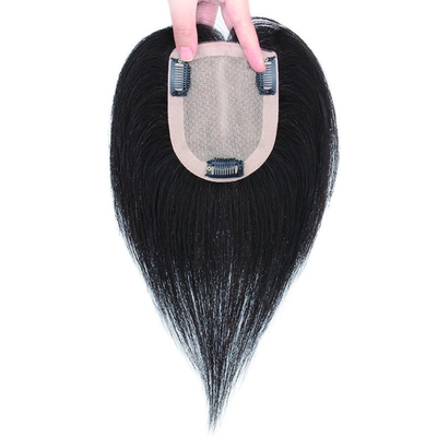 180% Densité Rémy Cheveux Toupee avec Top de base en soie et 24mm Toupee Texturation Longueur 30cm
