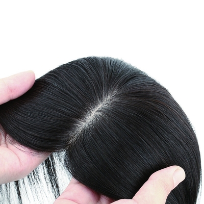 180% Densité Rémy Cheveux Toupee avec Top de base en soie et 24mm Toupee Texturation Longueur 30cm