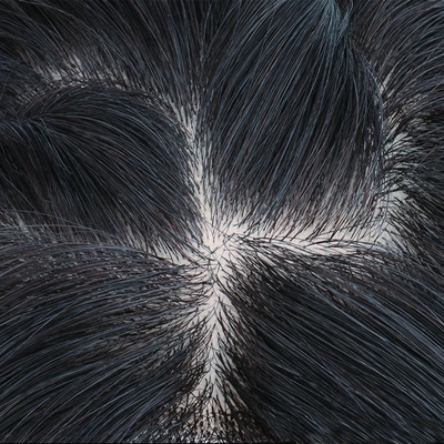 180% Densité Rémy Cheveux Toupee avec Top de base en soie et 24mm Toupee Texturation Longueur 30cm