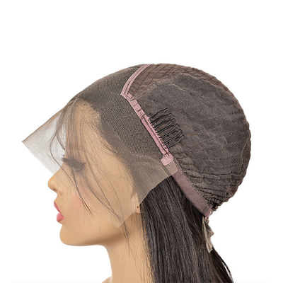 Pleine cuticule alignée cheveux humains vierges bruts dentelle perruque avant avec 180% Densité 250g-450g