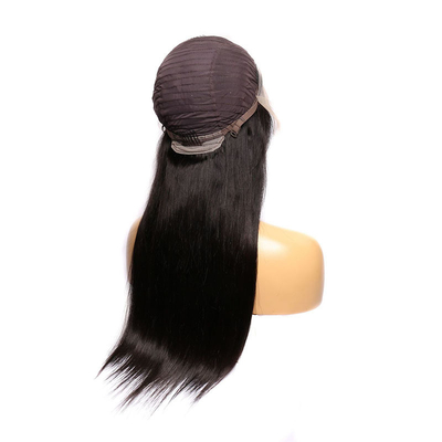 Pleine cuticule alignée cheveux humains vierges bruts dentelle perruque avant avec 180% Densité 250g-450g