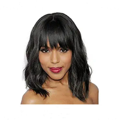 Pas de perruques de dentelle courte vague d'eau brésilienne Remy Cheveux humains BOB Perruques pour femmes noires