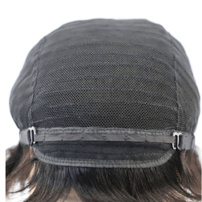 Pas de perruques de dentelle courte vague d'eau brésilienne Remy Cheveux humains BOB Perruques pour femmes noires