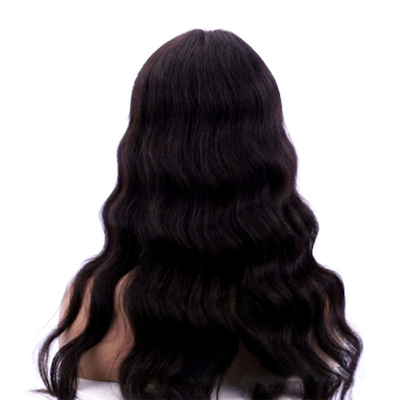Fabriqué à la machine 100% cuticule vierge alignée cheveux humains vague lâche bouclée épaisse perruque