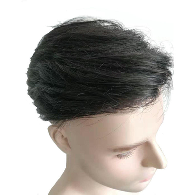 Toupe à cheveux humains faits à la main pour les hommes