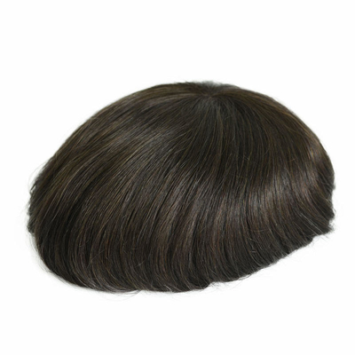 Toupe à cheveux humains faits à la main pour les hommes