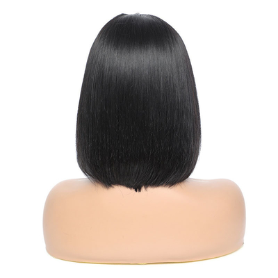 Perruvien Bob Perruques pour femmes noires Couleur noire Remy Natural Bone Droite U Partie Perruque longue