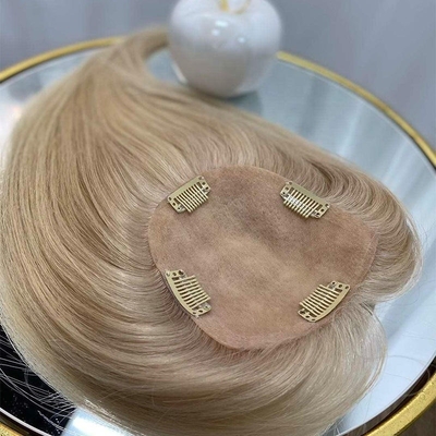 130% de densité cheveux vierges bruts base en soie cheveux humains dentelle fermeture Toupee pour femmes droit