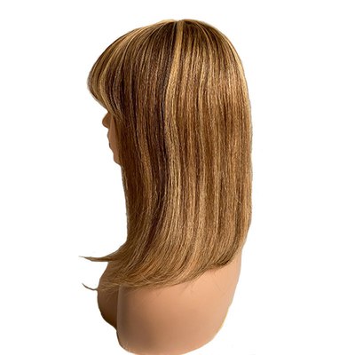 Perruques sans colle 100% cheveux humains Remy Aucune dentelle avant P4/27 Brésilien droit