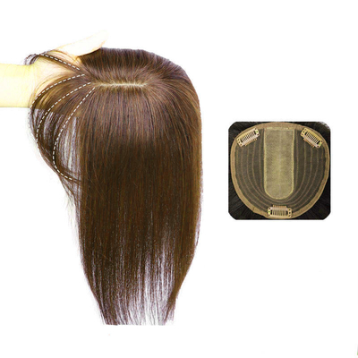 90% Densité Clip de Toupee droit dans les cheveux humains naturels Perruques pour femmes