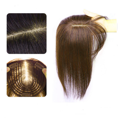 90% Densité Clip de Toupee droit dans les cheveux humains naturels Perruques pour femmes