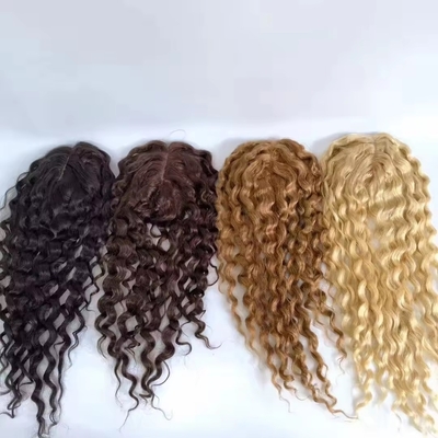 Topper de cheveux humains 100% pour femmes Toupee à base de soie naturelle en style hétéro