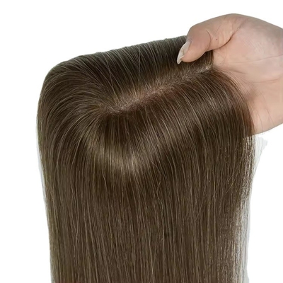 Coupe de cheveux européenne 14 pouces Outlet Mono Topper pour les femmes Cheveux humains