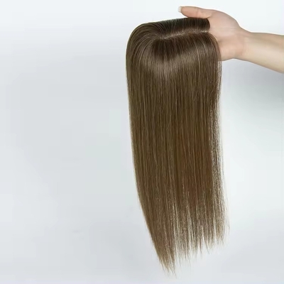 Coupe de cheveux européenne 14 pouces Outlet Mono Topper pour les femmes Cheveux humains