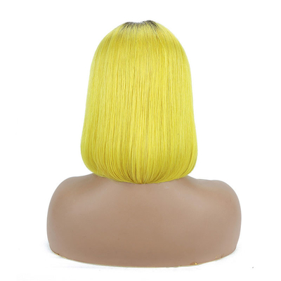 Vierge crue transparente HD dentelle Frontale cheveux humains Perruque 100% Bob Perruque Remy Cheveux 250g-450g
