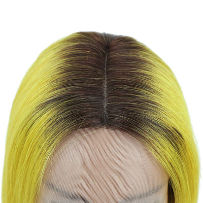 Vierge crue transparente HD dentelle Frontale cheveux humains Perruque 100% Bob Perruque Remy Cheveux 250g-450g
