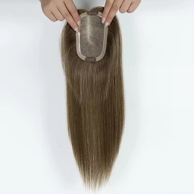 Coupe de cheveux européenne 14 pouces Outlet Mono Topper pour les femmes Cheveux humains