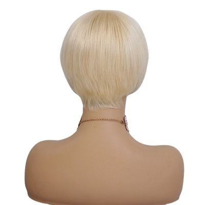 Perruques de dentelle 613 de couleur blonde péruvienne courte bob Perruques de cheveux humains pour femmes noires