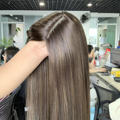 8-22 pouces de longueur de cheveux humains Topper avec 120% Toupee Densité OEM soie