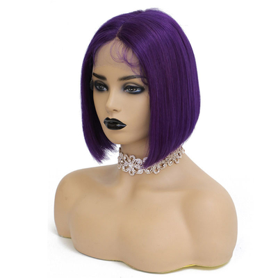 BOB Perruque 14 pouces 100% cheveux humains vierges 360 dentelle frontale transparente dentelle pour les femmes noires