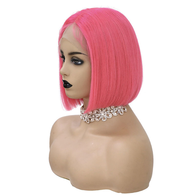 Des perruques à l'avant en dentelle droite de 10 pouces 250g-450g en forme de T. Cheveux humains vierges avec cheveux de bébé