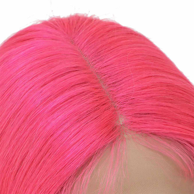 Des perruques à l'avant en dentelle droite de 10 pouces 250g-450g en forme de T. Cheveux humains vierges avec cheveux de bébé