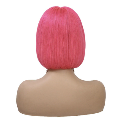 Des perruques à l'avant en dentelle droite de 10 pouces 250g-450g en forme de T. Cheveux humains vierges avec cheveux de bébé