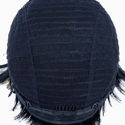 Perruque pour cheveux humains fabriquée à la machine T1B 613 Couleur blonde Perruques courtes et droites pour femmes noires