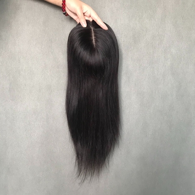 18 pouces européen naturel réel partie libre base en soie cheveux humains clip en haut pour les femmes