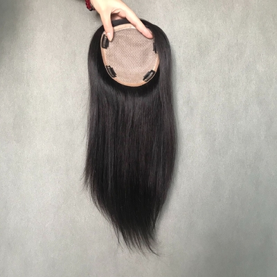 18 pouces européen naturel réel partie libre base en soie cheveux humains clip en haut pour les femmes