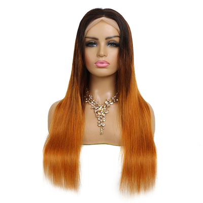 L'expérience de la cuticule complète brésilienne de cheveux humains dentelle parure frontale T1B/4/30HL couleur Ombre