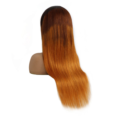 L'expérience de la cuticule complète brésilienne de cheveux humains dentelle parure frontale T1B/4/30HL couleur Ombre